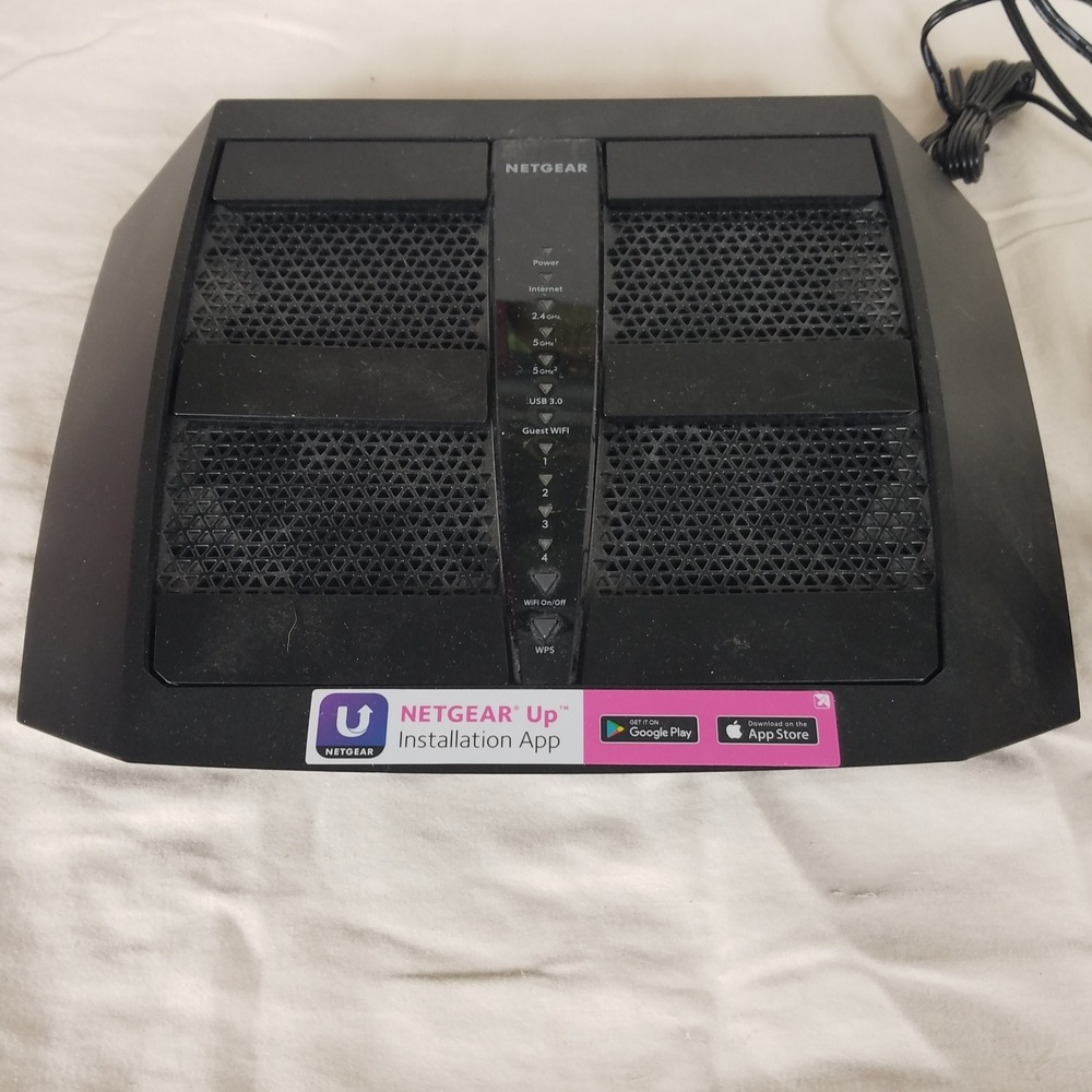 NETGEAR Nighthawk X6S R7900P WiFi Router AC3000 Black Excellent Tri-Band MU-MIMO